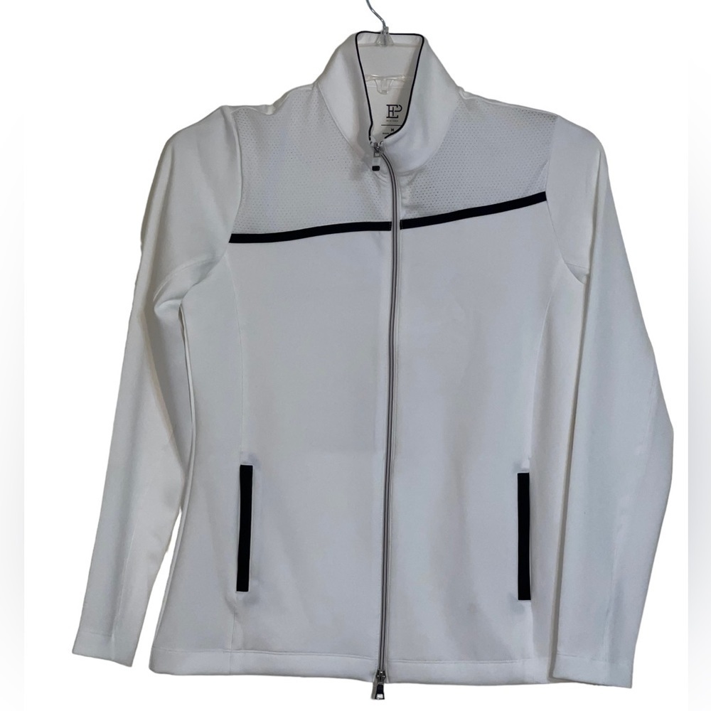 NWT- EP NY Golf Pro Long Sleeve Contrast Tape Trim Women's Golf Jacket. Size M - Picture 2 of 6